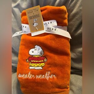 Rae Dunn Orange Peanuts Dog Sweater